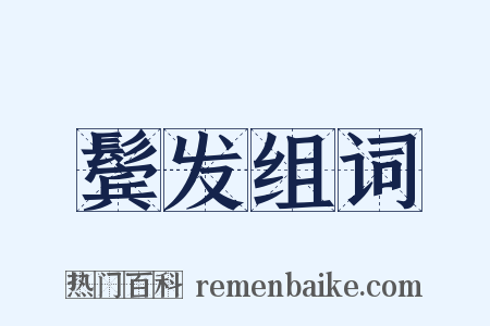 鬓发组词是什么意思的图片